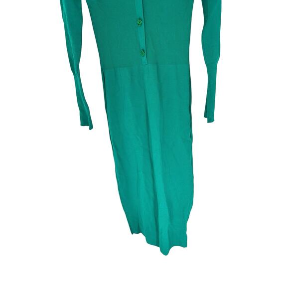 GAUGE81 Green Knit Fitted Night Out Party Bornos Long Maxi Dress Size Medium - Picture 6 of 16